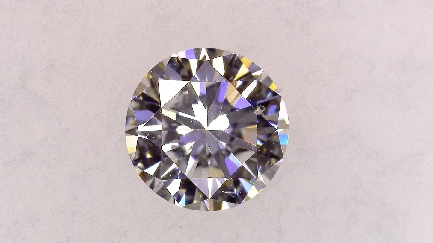 0.256ct D SI-1 VERY GOOD/GD/GD MEDIUM BLUE NATURAL 4.09-4.13X2.48mm Diamond Loose