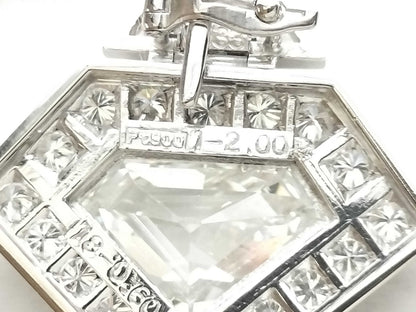 D2.004ct D0.30ct FD0.60ct Diamond PT900 33.6g Necklace 