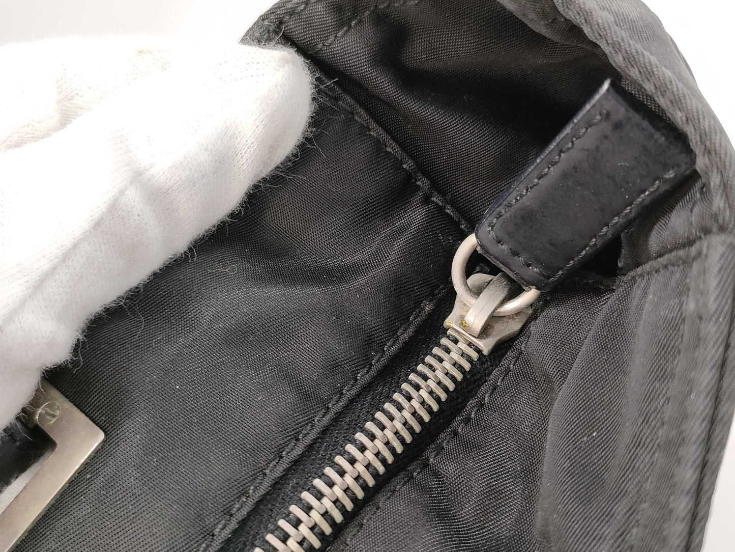 PRADA nylon tote bag, black