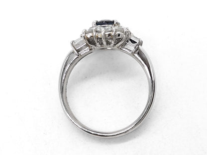 AX 0.88ct D 1.68ct Pt900 8.5g Ring 