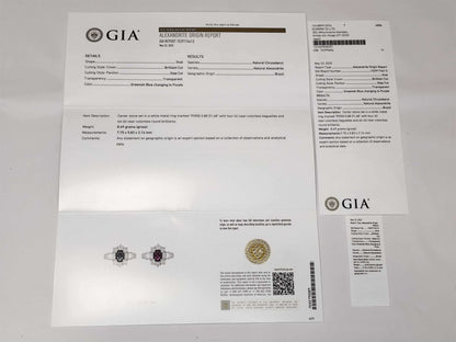 AX 0.88ct D 1.68ct Pt900 8.5g Ring 