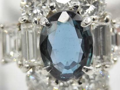 AX 0.88ct D 1.68ct Pt900 8.5g Ring 