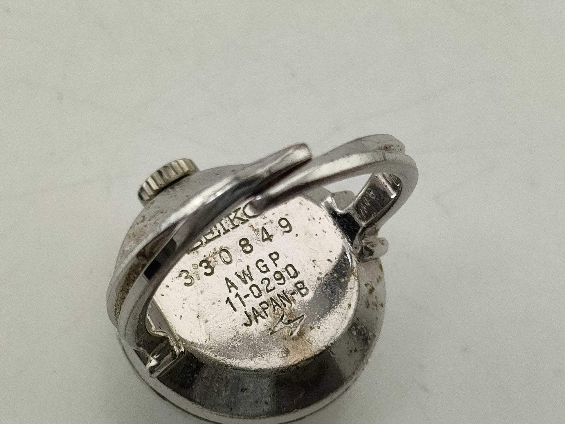 SEIKO Ring Watch 11-0290 330849 Manual Winding Non-Moving Women's Watch
