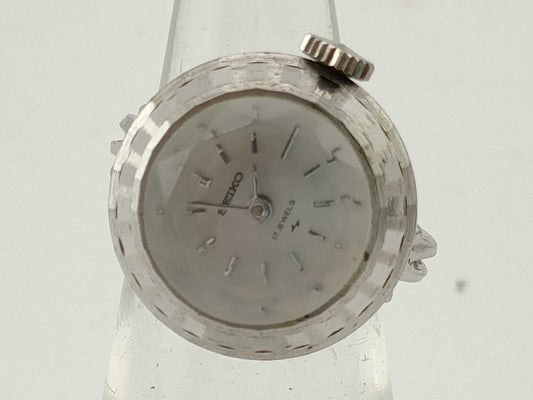 SEIKO Ring Watch 11-0290 330849 Manual Winding Non-Moving Women's Watch