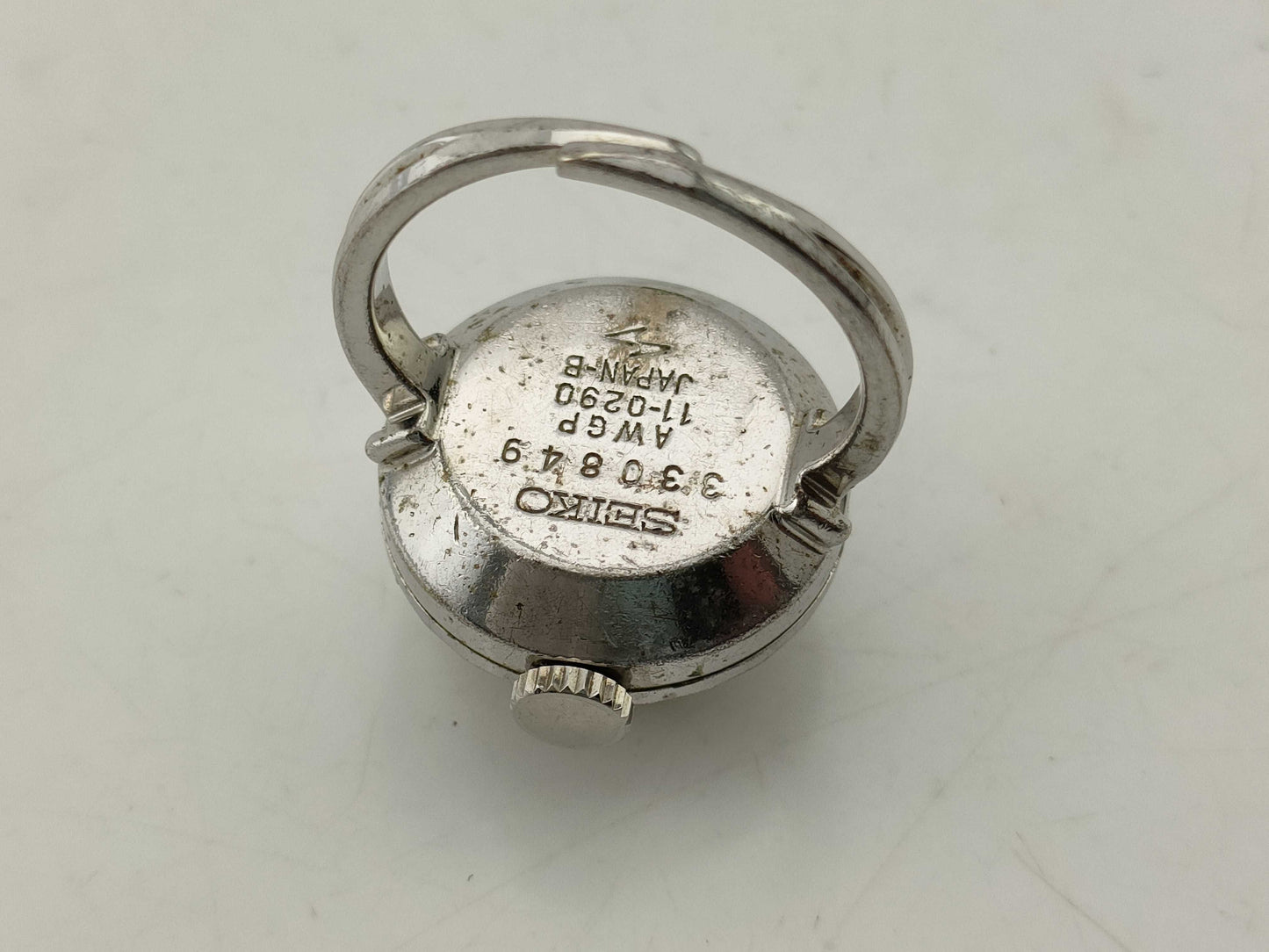 SEIKO Ring Watch 11-0290 330849 Manual Winding Non-Moving Women's Watch