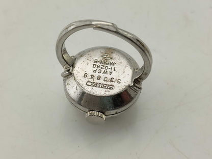 SEIKO Ring Watch 11-0290 330849 Manual Winding Non-Moving Women's Watch