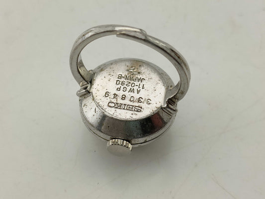 SEIKO Ring Watch 11-0290 330849 Manual Winding Non-Moving Women's Watch