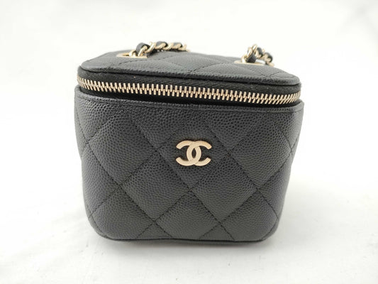 CHANEL #31 Caviar Skin Mini Vanity Chain Bag