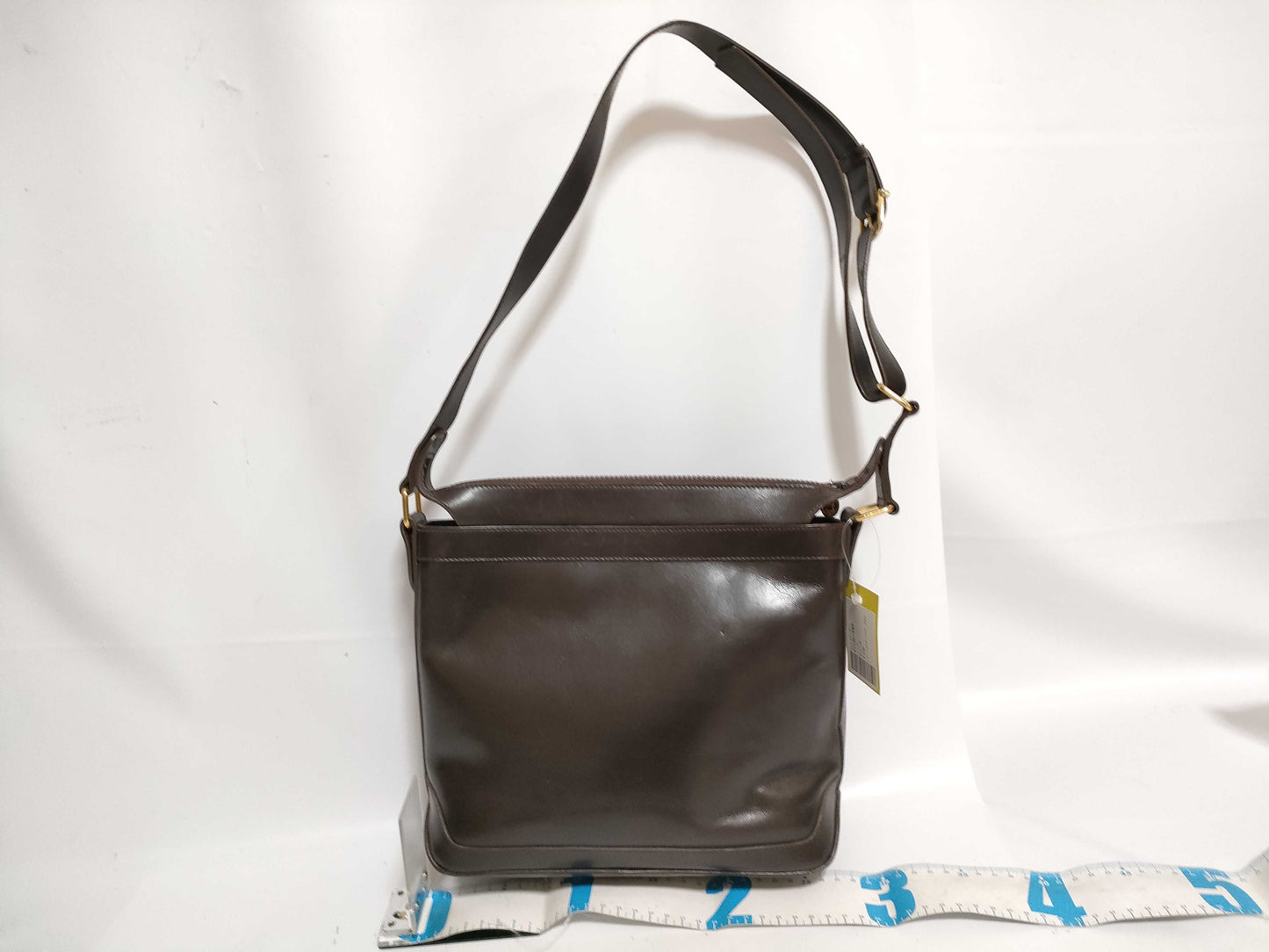 CELINE Leather Shoulder Bag Brown Shoulder Bag