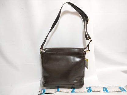 CELINE Leather Shoulder Bag Brown Shoulder Bag