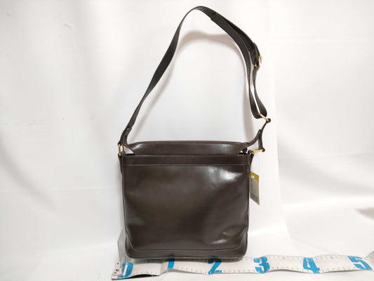 CELINE Leather Shoulder Bag Brown Shoulder Bag