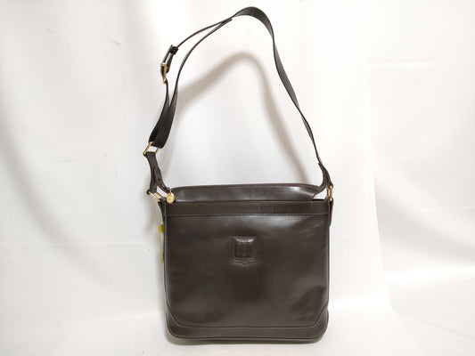 CELINE Leather Shoulder Bag Brown Shoulder Bag