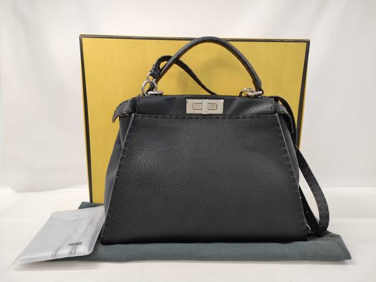 FENDI Selleria black handbag with ST
