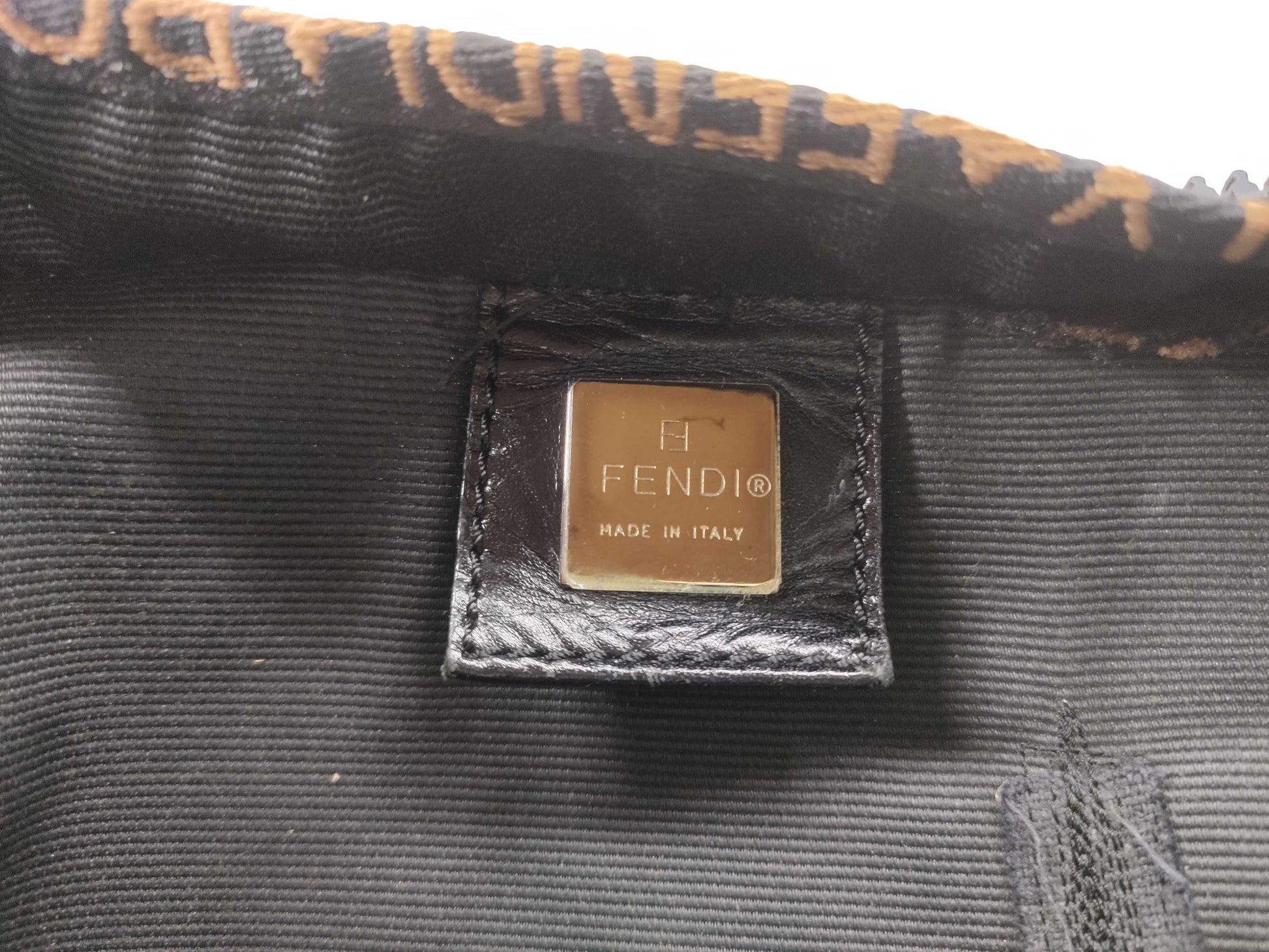 FENDI nylon bag, bottom piping condition considered, handbag
