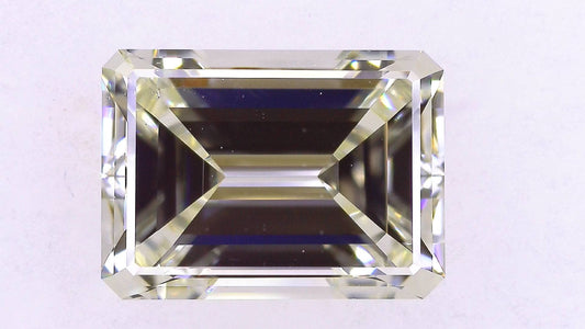 2.078ct UNDER N)VERY LIGHT YELLOW VS-2 ****/GD/GD FAINT NATURAL 9.13-6.64X4.01mm EM Diamond Loose