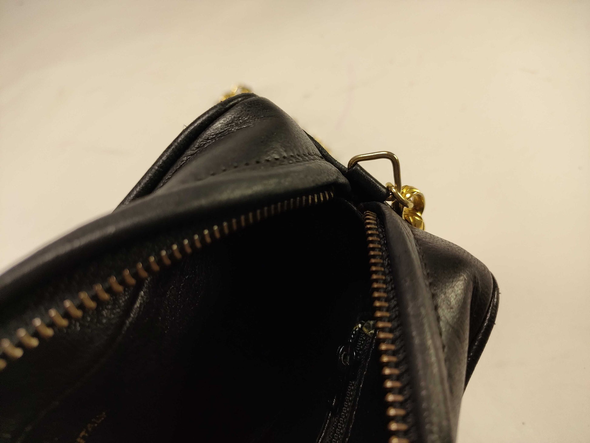 CHANEL Lambskin Tassel Chain Shoulder Bag, Vertical Stitch, No. 2
