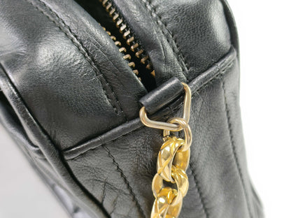 CHANEL Lambskin Tassel Chain Shoulder Bag, Vertical Stitch, No. 2