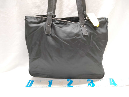 PRADA nylon and leather tote bag