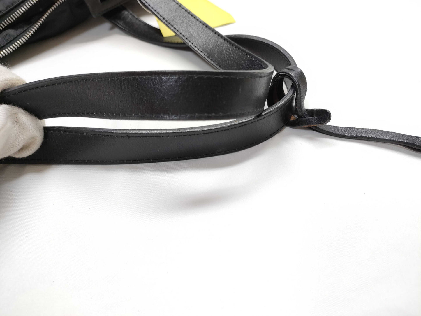 PRADA nylon and leather tote bag