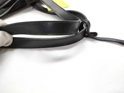 PRADA nylon and leather tote bag