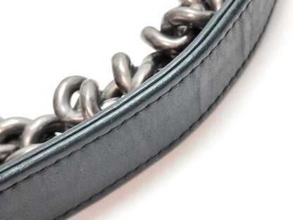 CHANEL Boy Chanel Chevron Denim Shoulder Bag 20862150