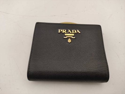 PRADA Saffiano Compact Wallet