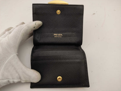 PRADA Saffiano Compact Wallet