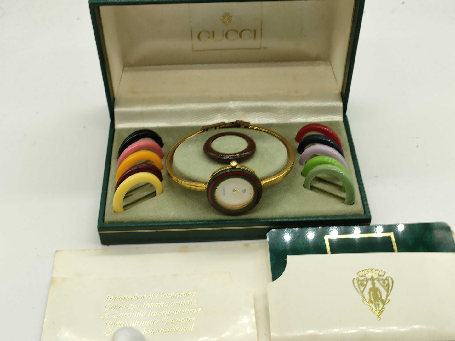 GUCCI Change Bezel 11/12 0538978 Quartz Women's Watch