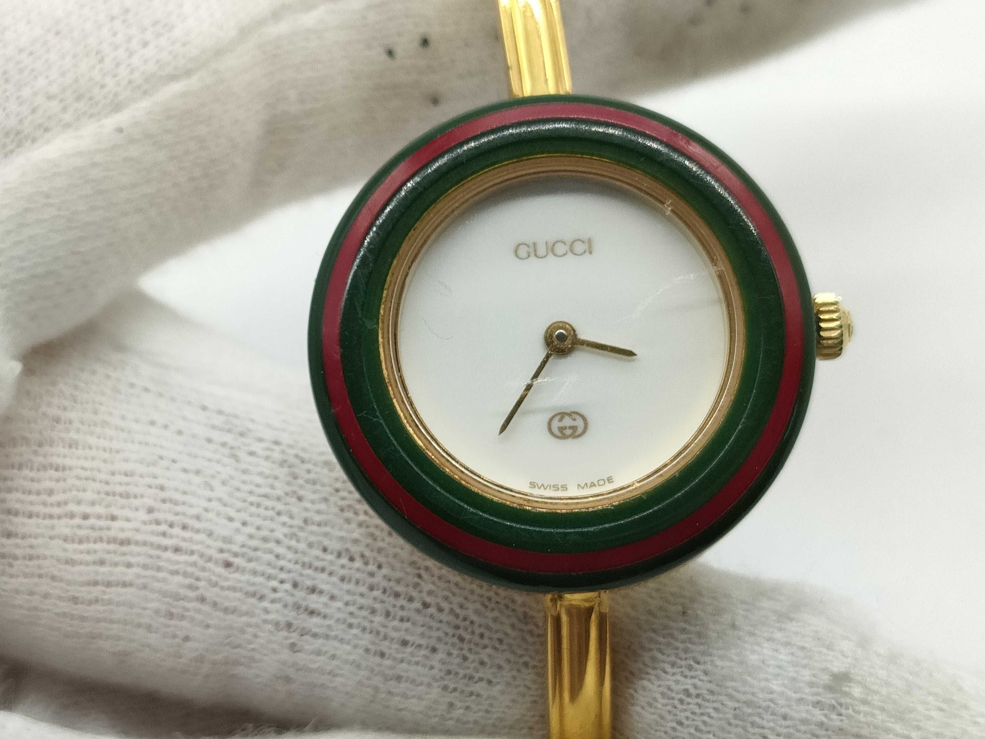 GUCCI Change Bezel 11/12 0538978 Quartz Women's Watch