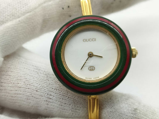 GUCCI Change Bezel 11/12 0538978 Quartz Women's Watch