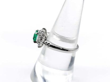 Non-Oil E0.62ct D0.8ct Pt900 7.3g Ring 