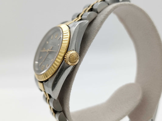 ROLEX 67193 U2*1**2 Gray Dial Women's Watch
