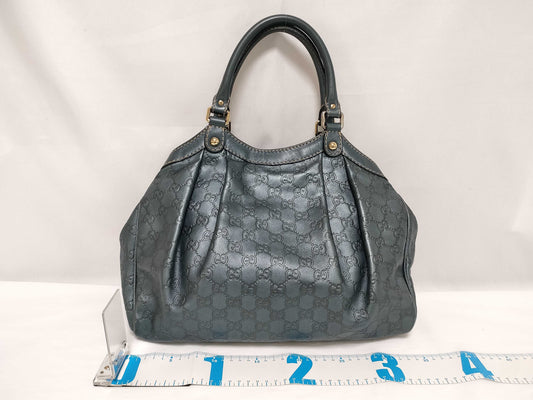 GUCCI Sukey Shima Leather Tote Bag
