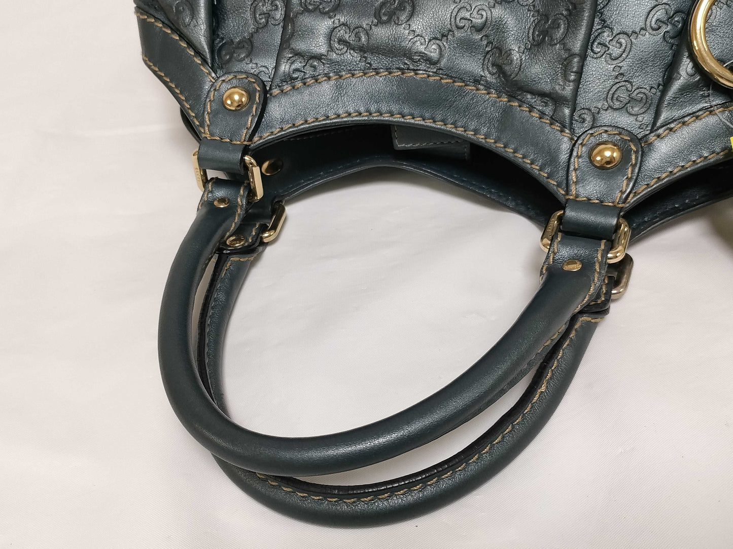 GUCCI Sukey Shima Leather Tote Bag