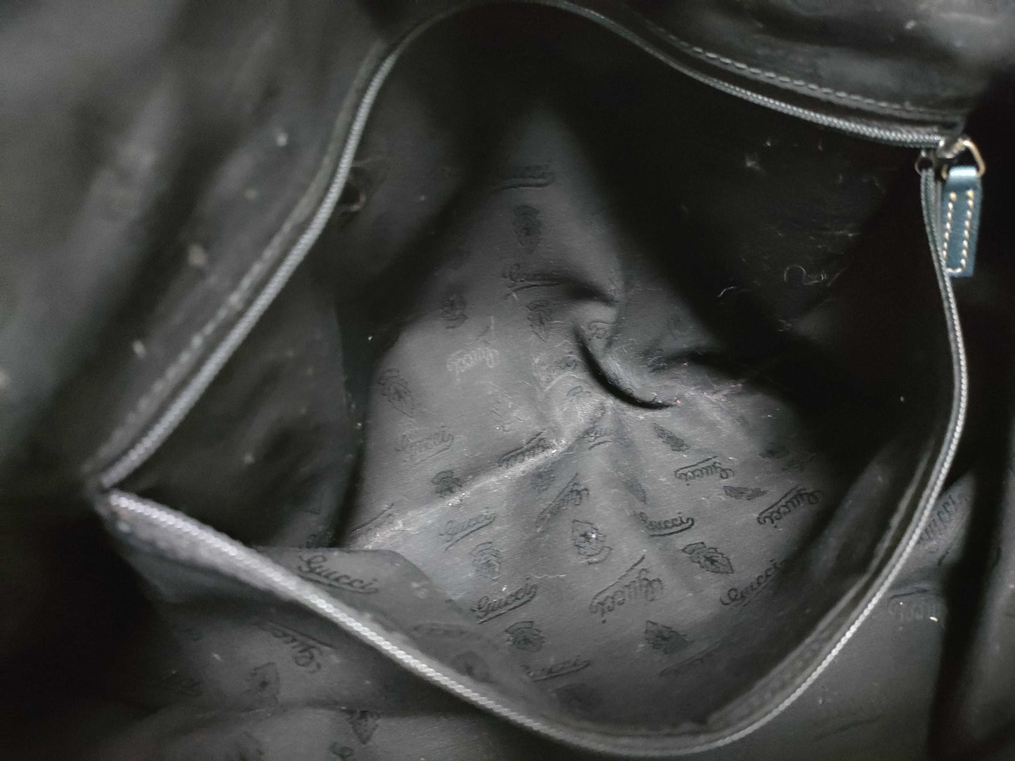 GUCCI Sukey Shima Leather Tote Bag