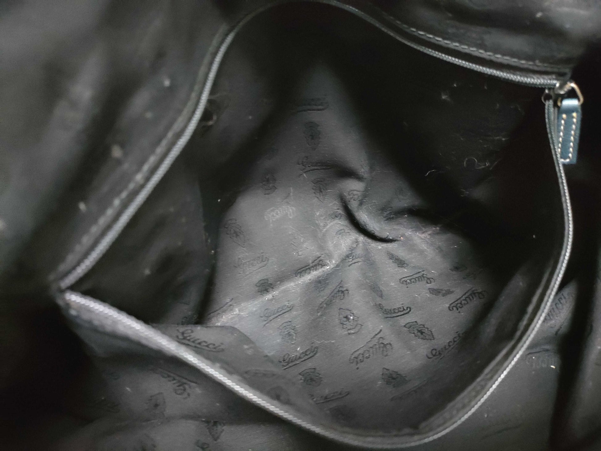 GUCCI Sukey Shima Leather Tote Bag