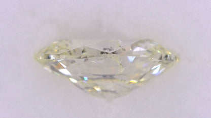 2.012ct UNDER N)VERY LIGHT YELLOW I-1 ****/GD/GD FAINT NATURAL 9.94-7.23X4.17mm OV Diamond Loose