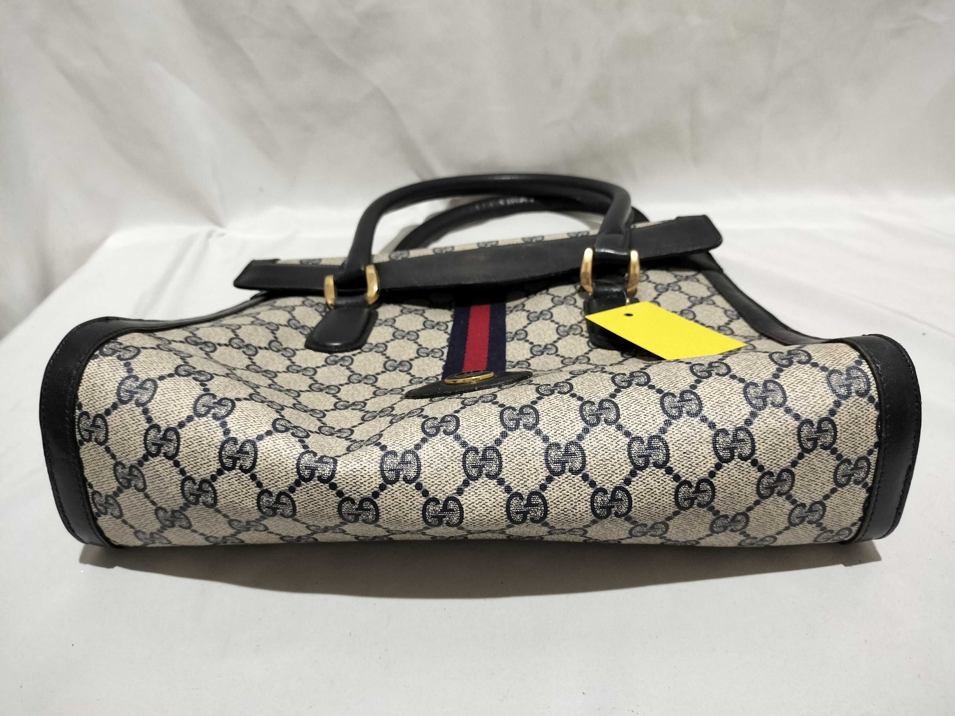 GUCCI GG Canvas Old Sherry/Push/Hand Handbag