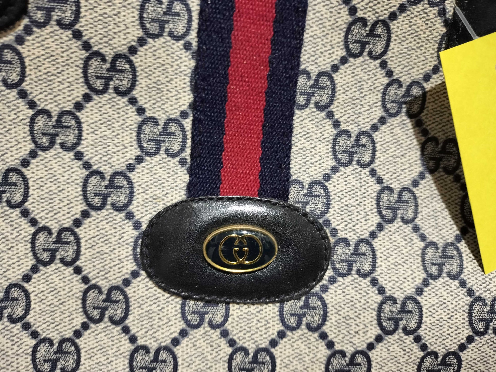GUCCI GG Canvas Old Sherry/Push/Hand Handbag