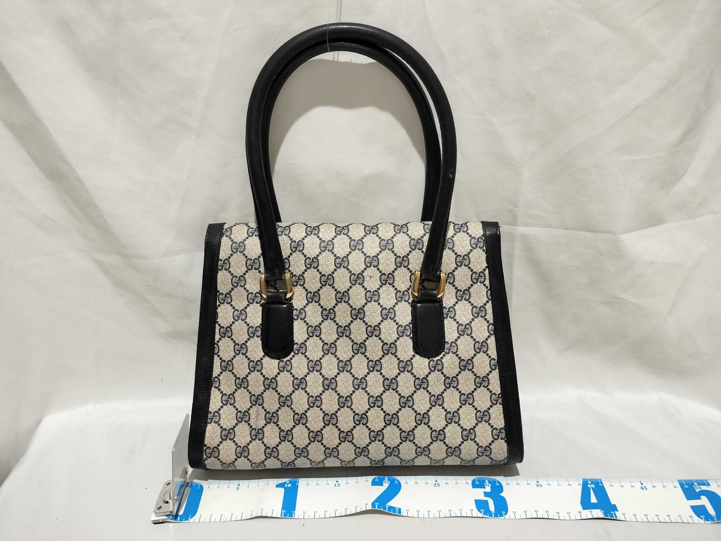GUCCI GG Canvas Old Sherry/Push/Hand Handbag