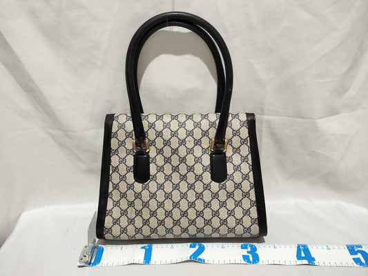 GUCCI GG Canvas Old Sherry/Push/Hand Handbag