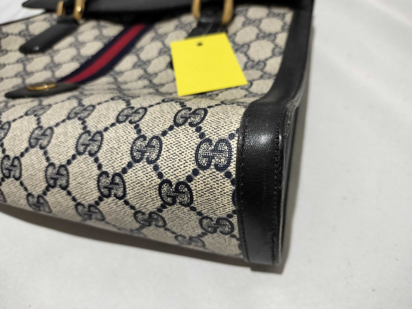 GUCCI GG Canvas Old Sherry/Push/Hand Handbag