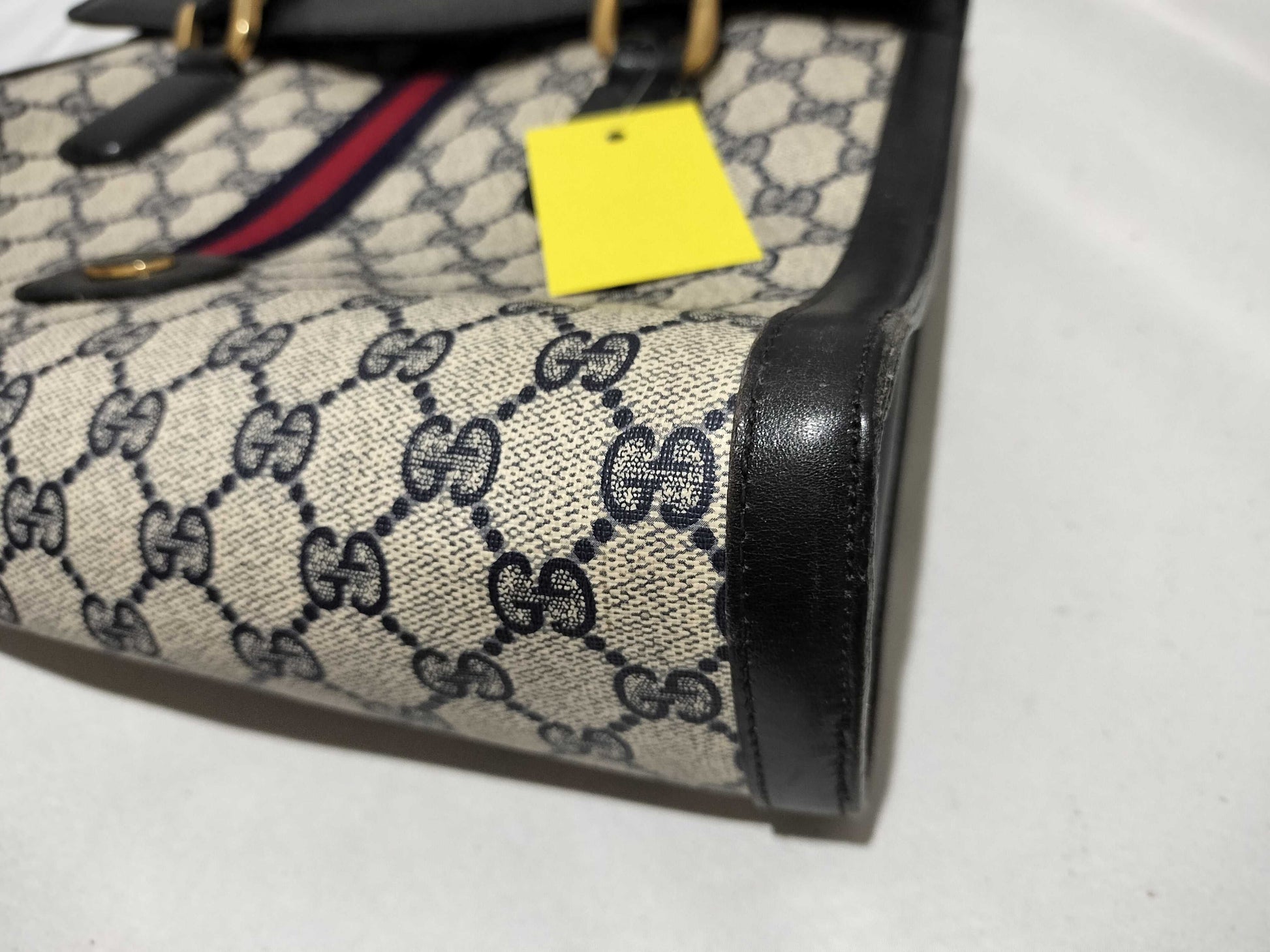 GUCCI GG Canvas Old Sherry/Push/Hand Handbag