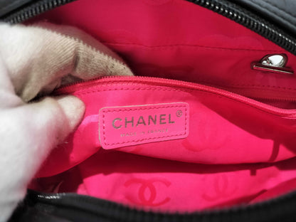 CHANEL Cambon Bowling Tote Black Handbag