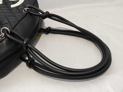 CHANEL Cambon Bowling Tote Black Handbag