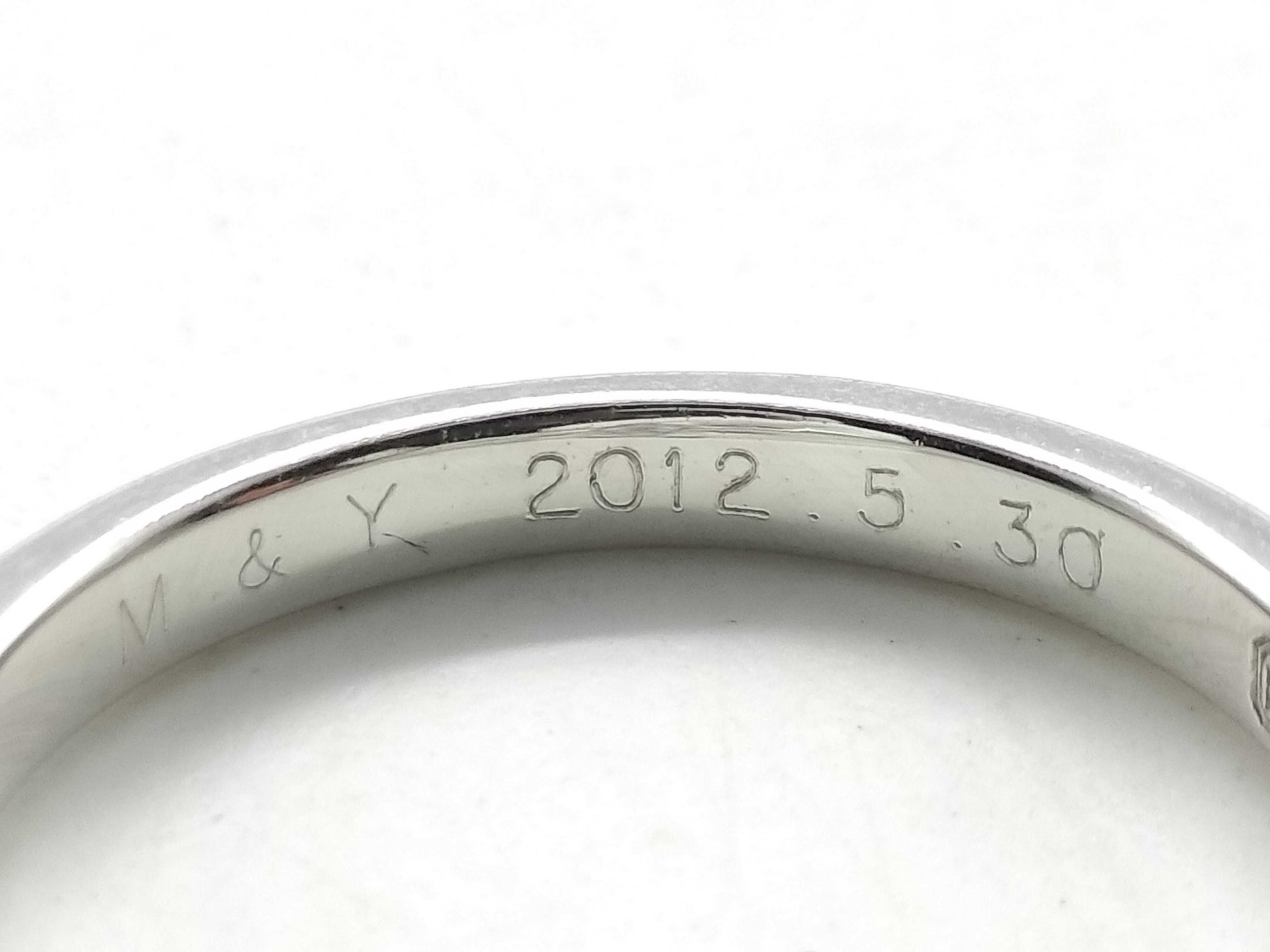 HARRY WINSTON HW Logo D0.72ct Pt950 4.8g Ring 