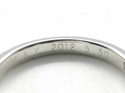 HARRY WINSTON HW Logo D0.72ct Pt950 4.8g Ring 
