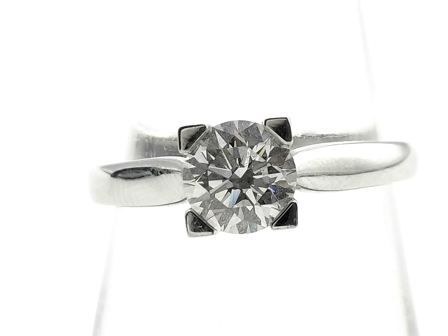 HARRY WINSTON HW Logo D0.72ct Pt950 4.8g Ring 