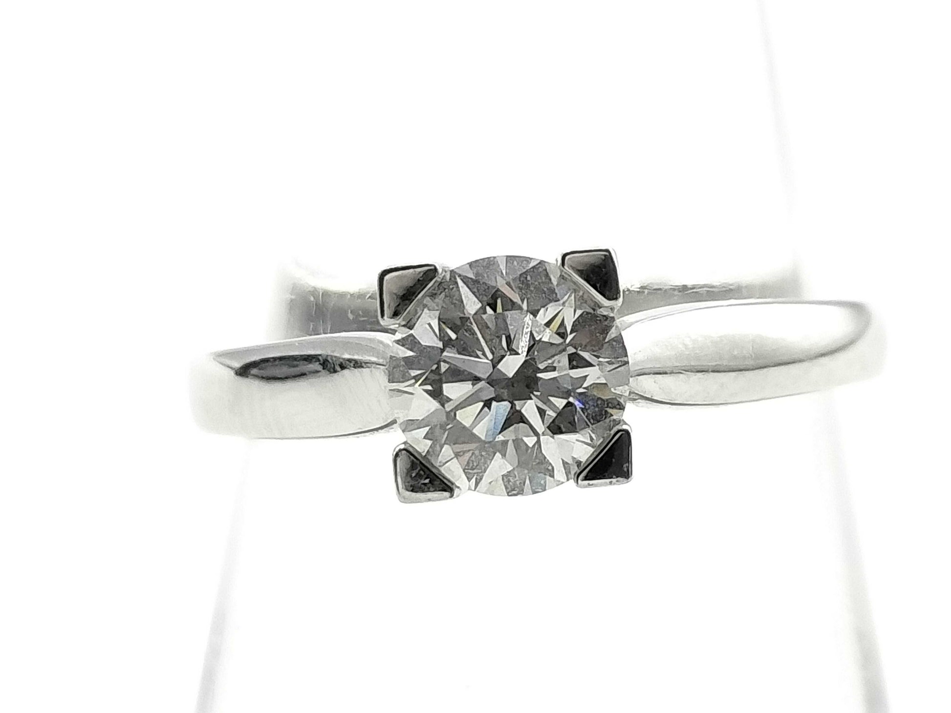 HARRY WINSTON HW Logo D0.72ct Pt950 4.8g Ring 