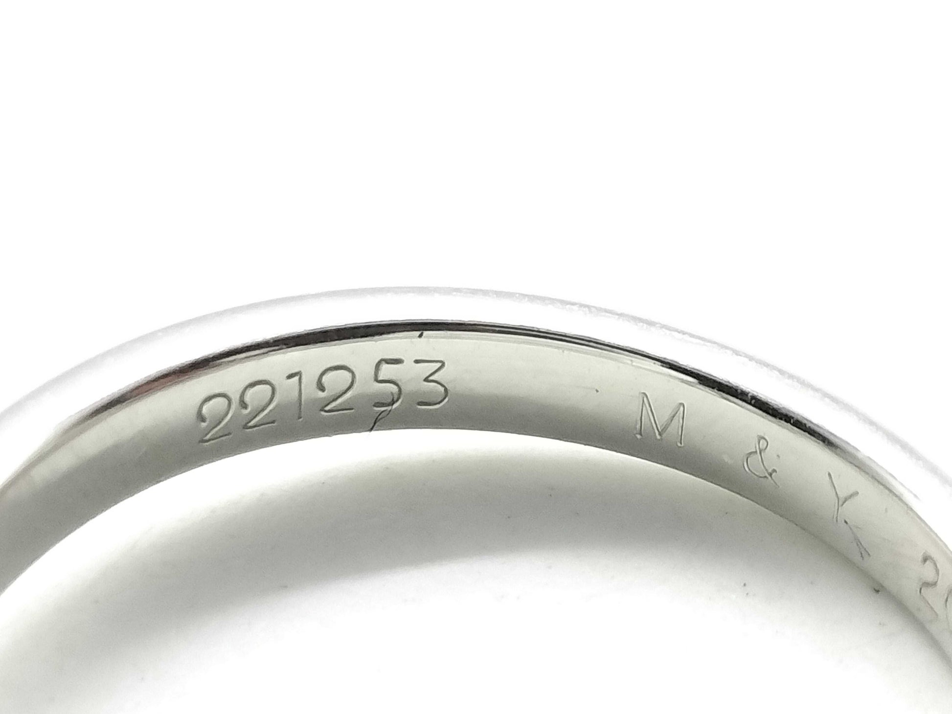 HARRY WINSTON HW Logo D0.72ct Pt950 4.8g Ring 